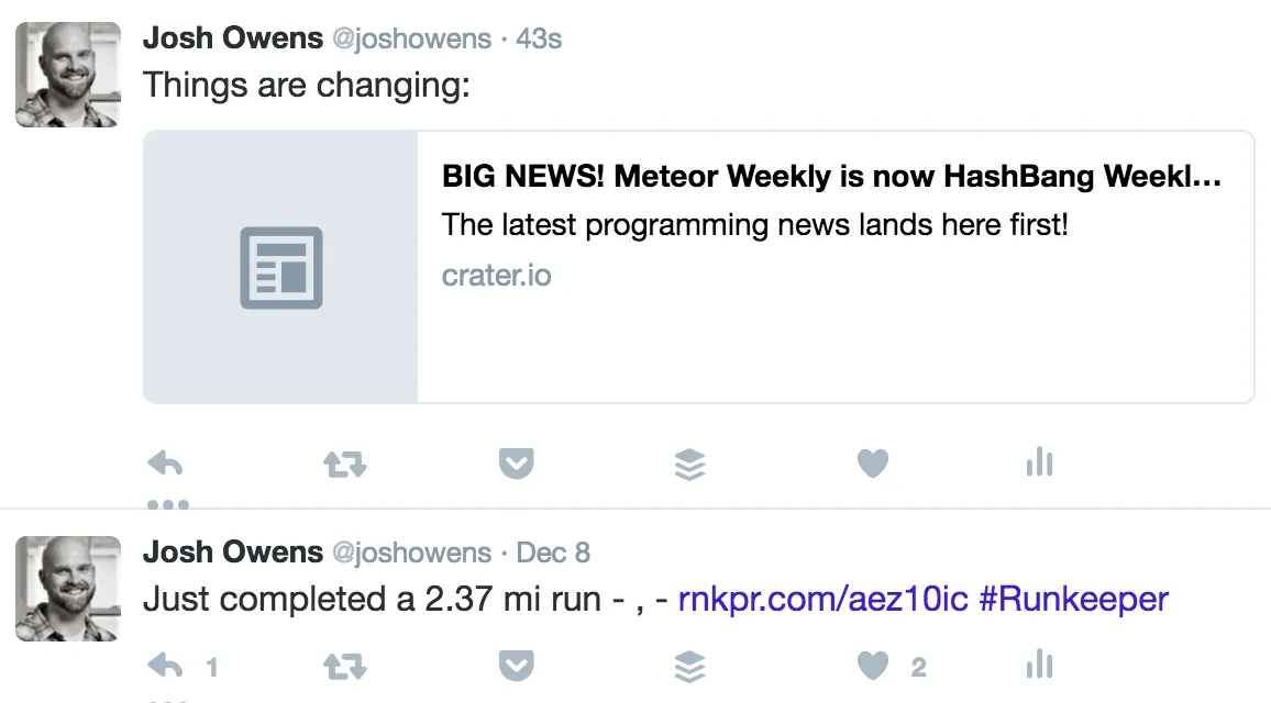 Social Media Ooptimized for twitter