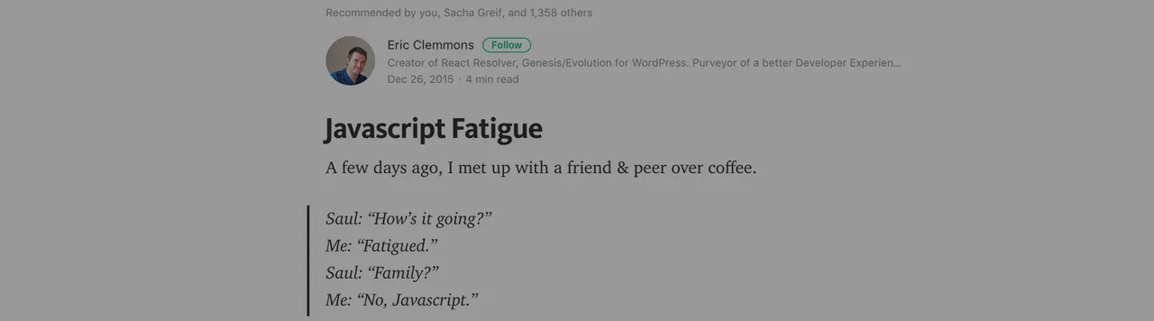 Javascript is the gateway drug